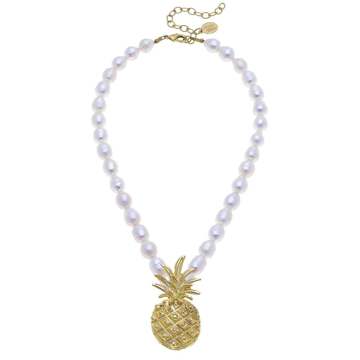 Pineapple + Pearls Necklace - Pink Julep Boutique