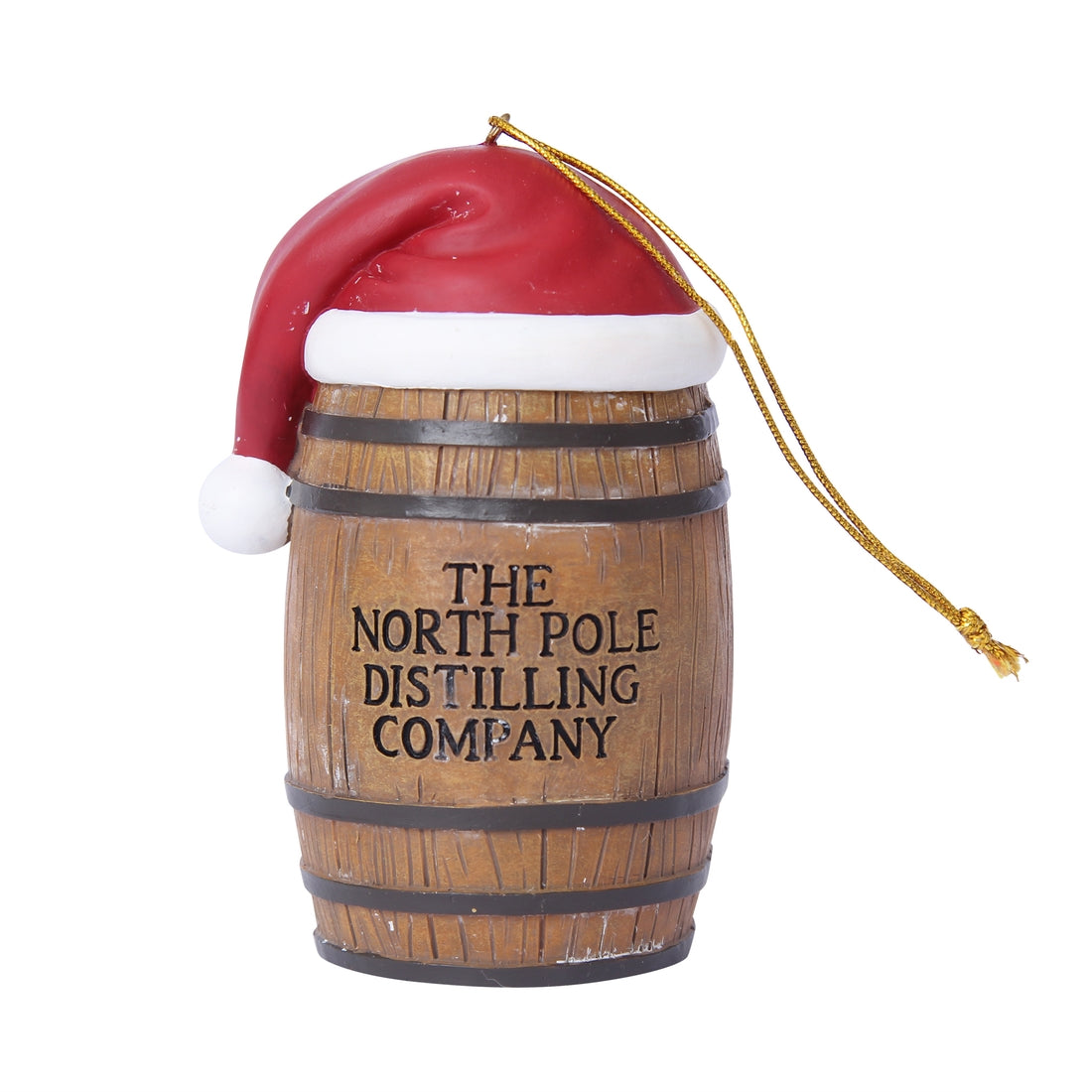 Bourbon Barrel North Pole Distilling Bourbon Ornament
