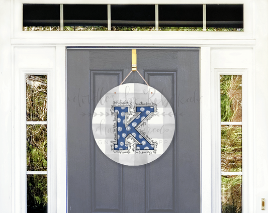 Kentucky 'K' Door Hanger