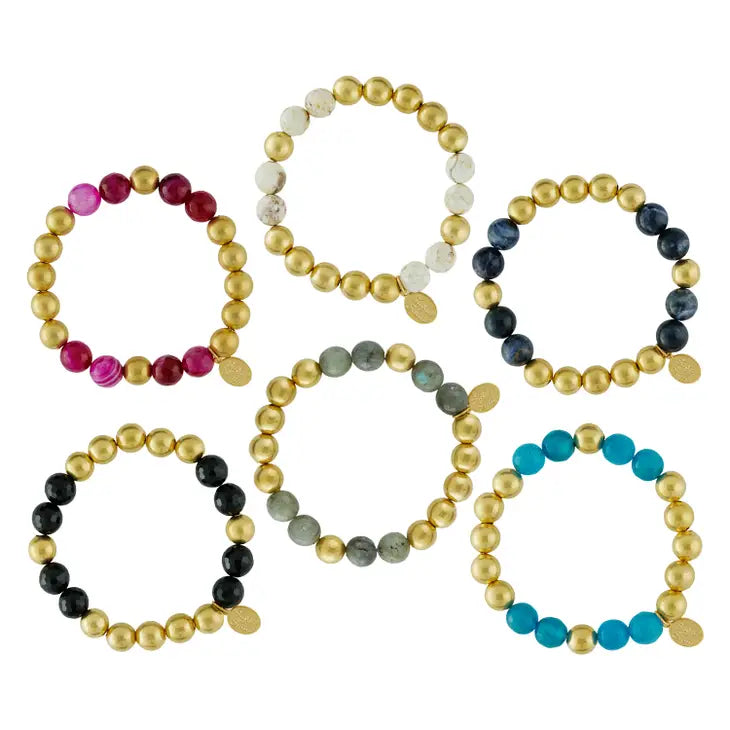 Margaret Mini Stone Bracelet In Assorted Colors