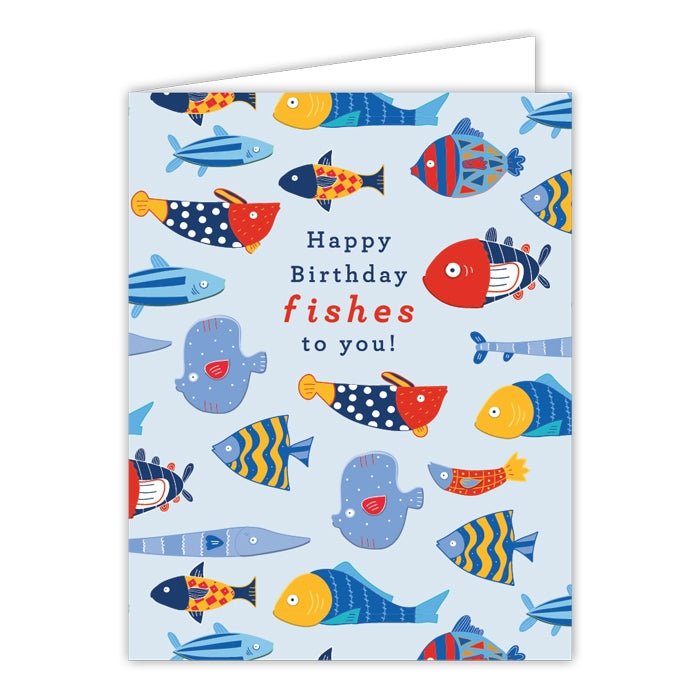 Happy Birthday Fishes To You Greeting Card