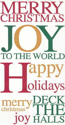 Joy To The World Paper Guest Towels