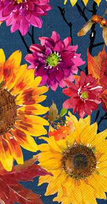 Fall Flowers Guest Napkin