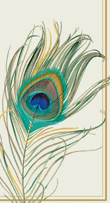 Peacock Feather Guest Napkins