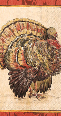 Painterly Turkey Guest Napkins