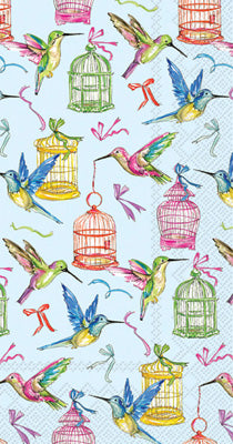 Birds And Cages Paper Guest Towels