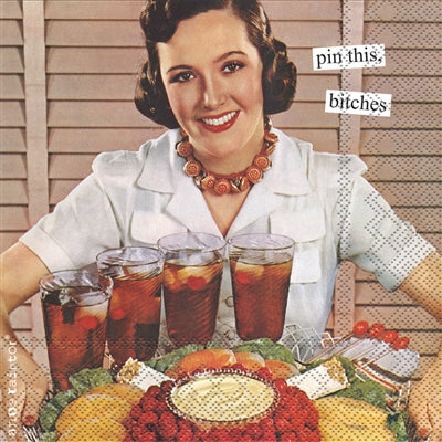 Anne Taintor - Pin This Cocktail Napkin