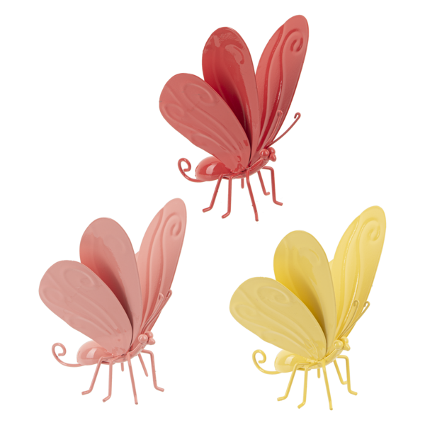 Pretty Metal Butterfly In Assorted 5 Colors