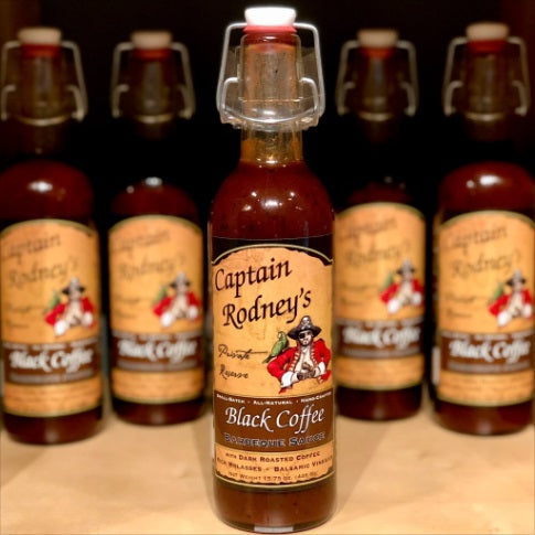 Captain Rodney's Private Reserve - Black Coffee Barbecue Sauce- Assorted 2 Sizes