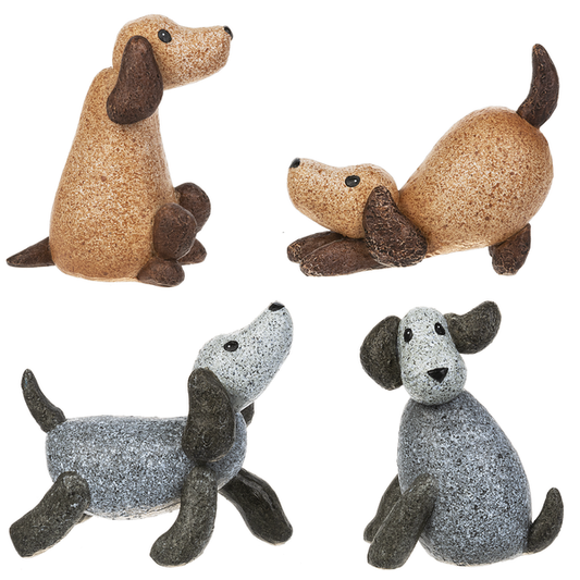 Dog Figurines In Assorted 4 Styles