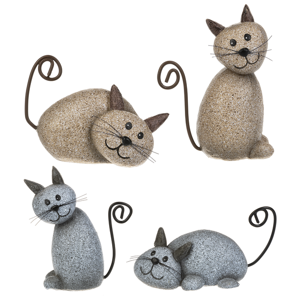 Cat Figurines In Assorted 4 Styles