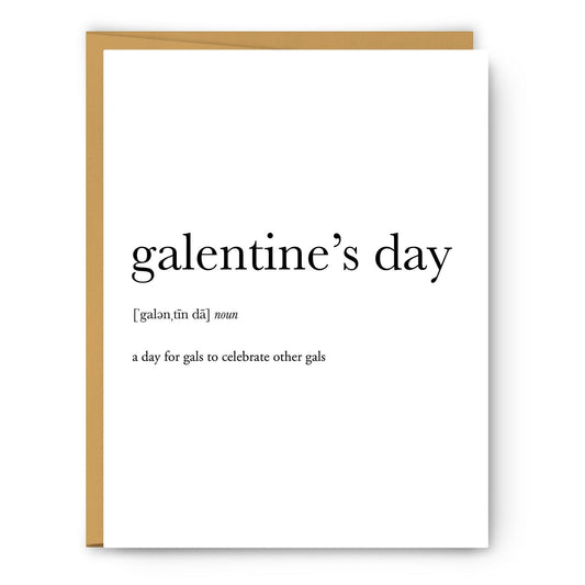 Galentine's Day Definition Greeting Card - Pink Julep Boutique