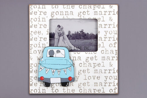 Married Car Picture Frame