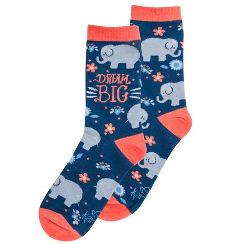 Dream Big Elephant Socks