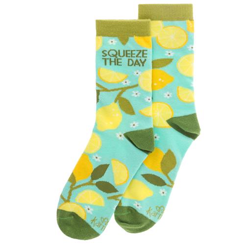 Squeeze The Day Lemon Tree Socks