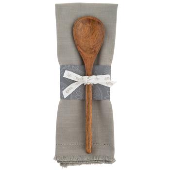 Chelsea Tea Towel With Spoon- Gray