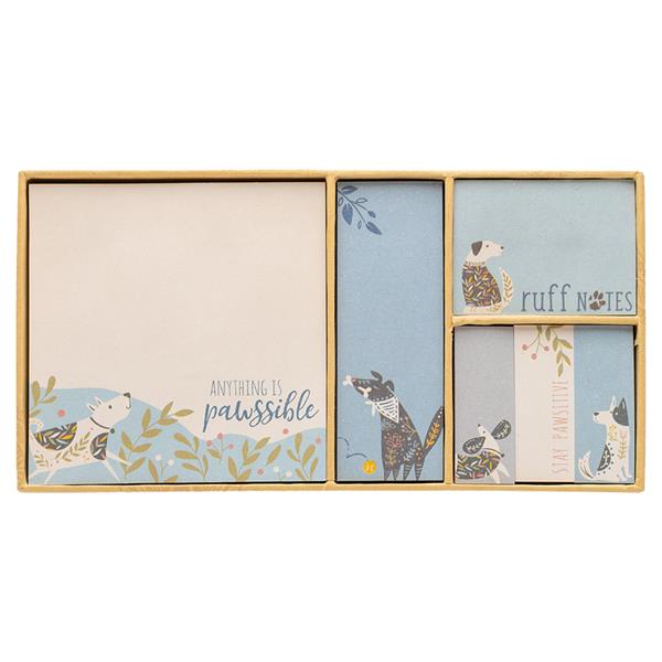 Dog Pawssible Boxed Sticky Note Set
