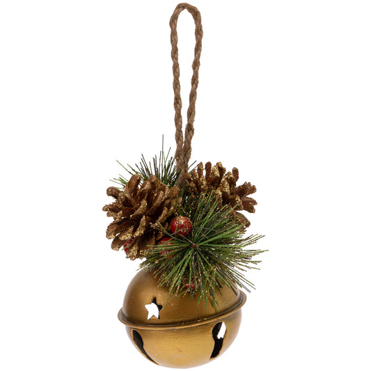 Small Garland Gold Bell Ornament