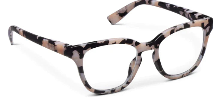 Peepers Betsey In Black Marble Reading Glasses