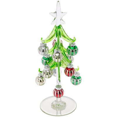 Ornament Tree- Red, Green & Silver