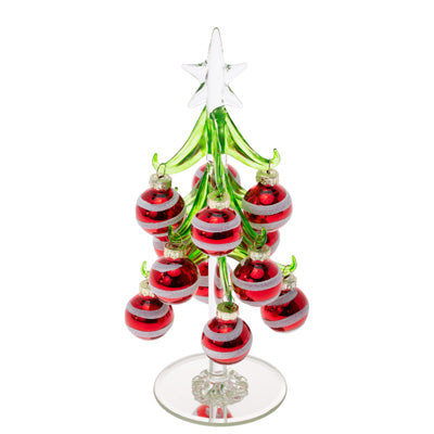 Ornament Tree- Red & White Stripe