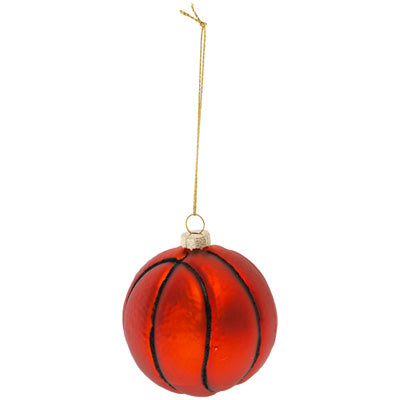 Glass Basketball Ornament