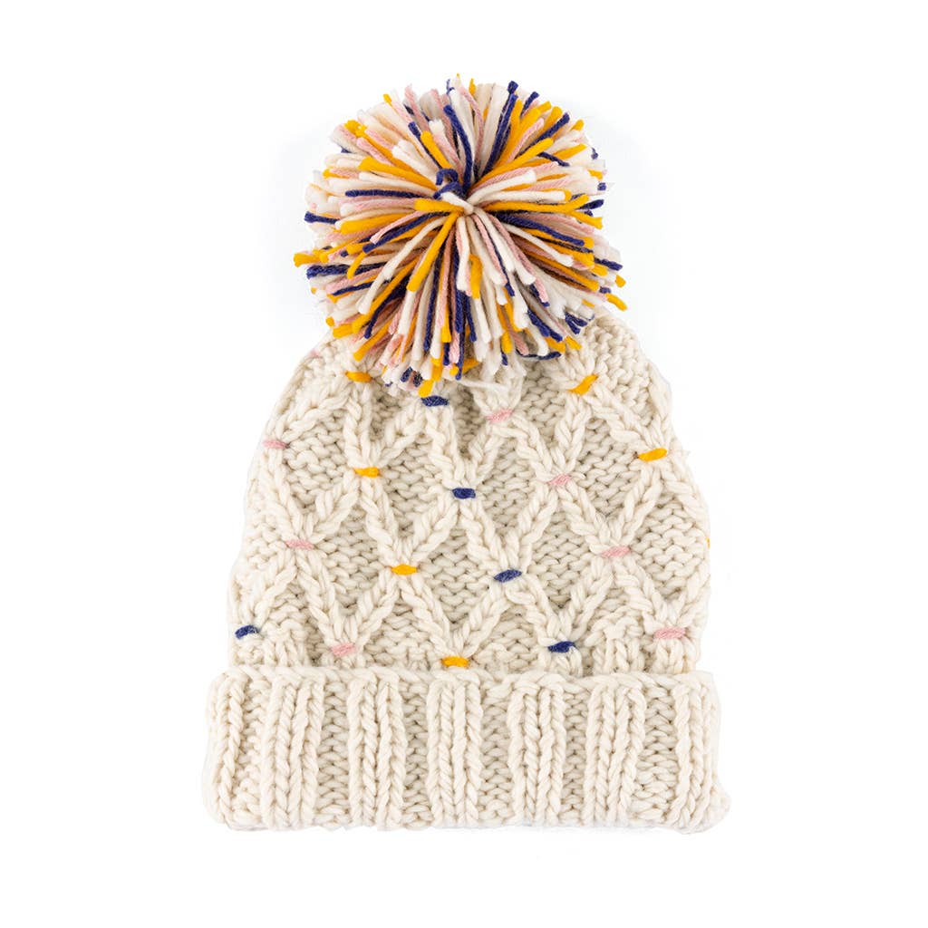 Lisle Ivory Knit Hat