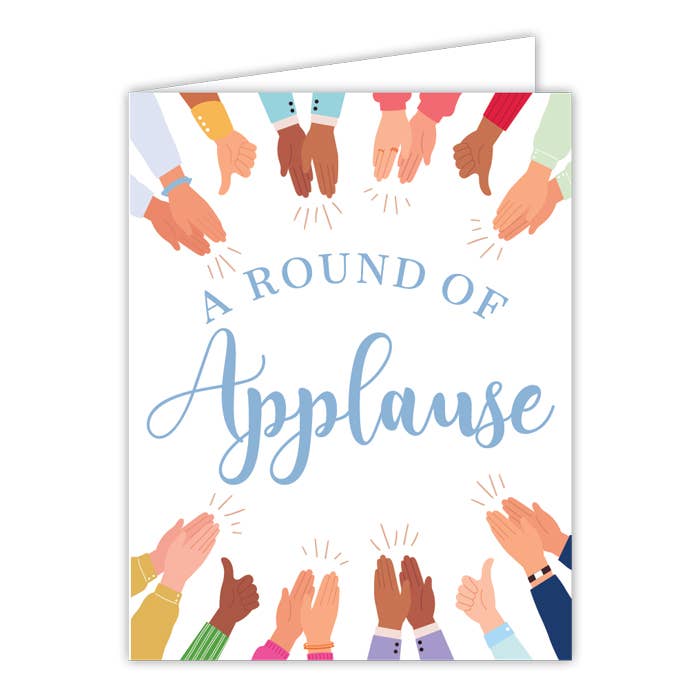 RosanneBeck Collections - A Round of Applause with Clapping Hands Greeting Card