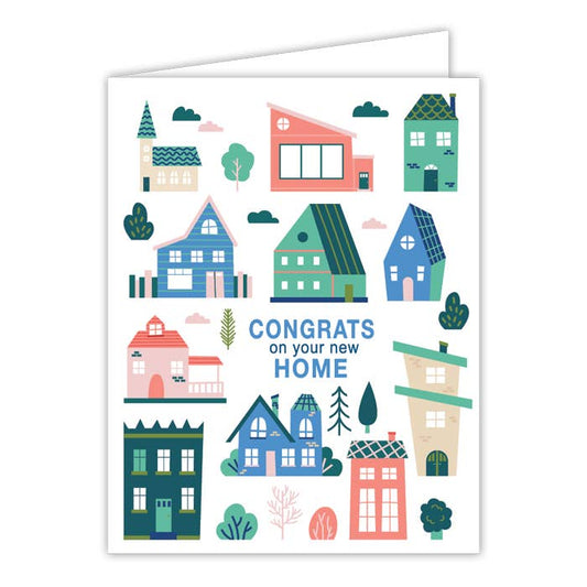 RosanneBeck Collections - Congrats On Your New Home House Varieties Greeting Card