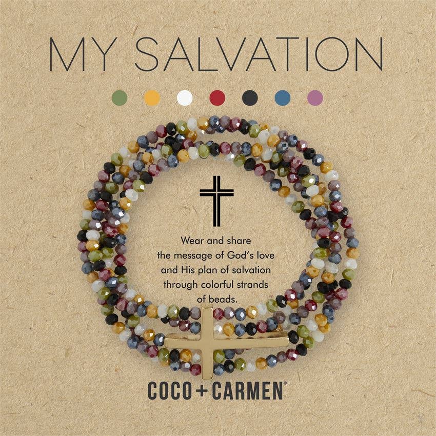 My Salvation Cross Bracelet- Gold