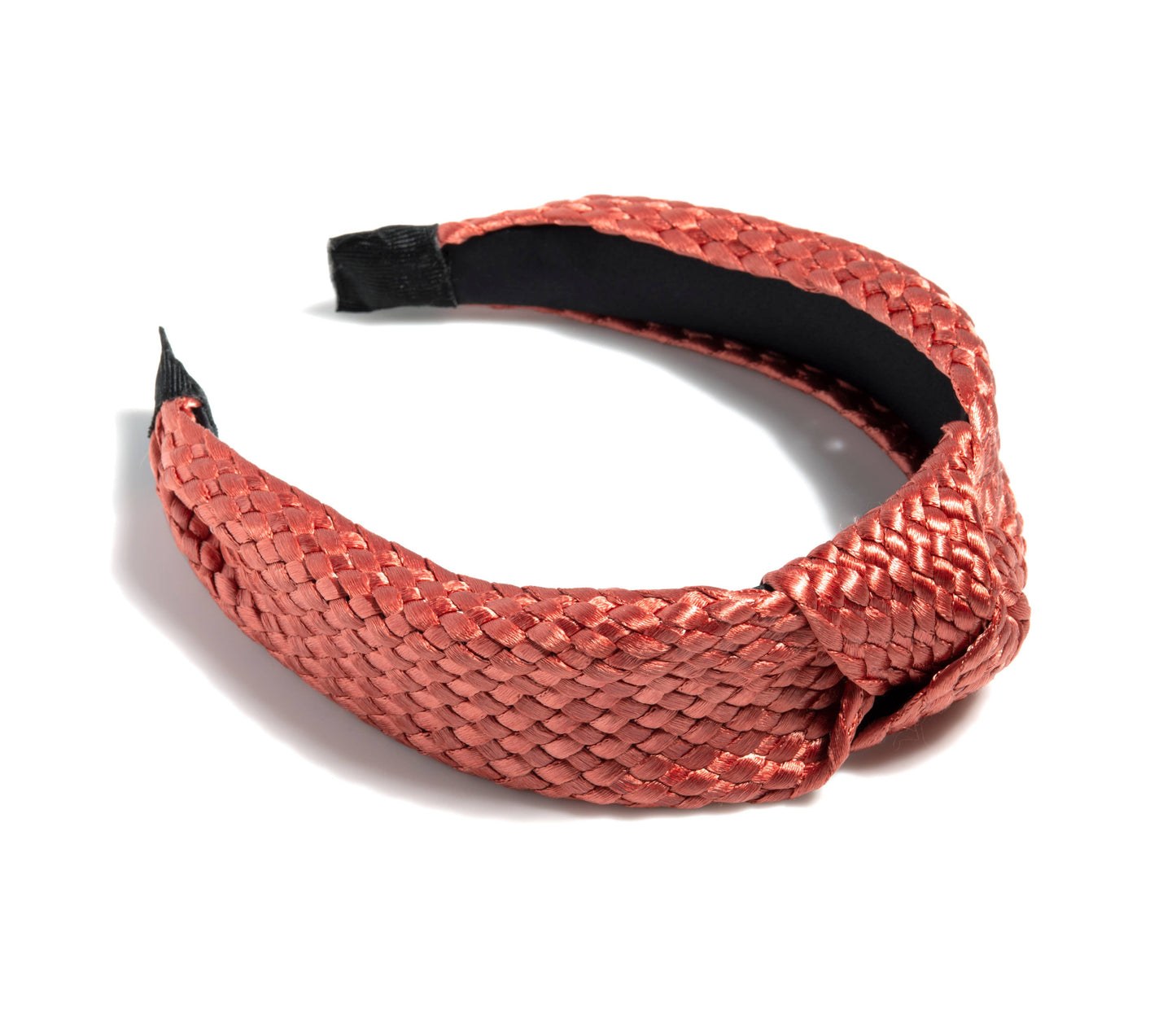 Knotted Woven Headband- Rust