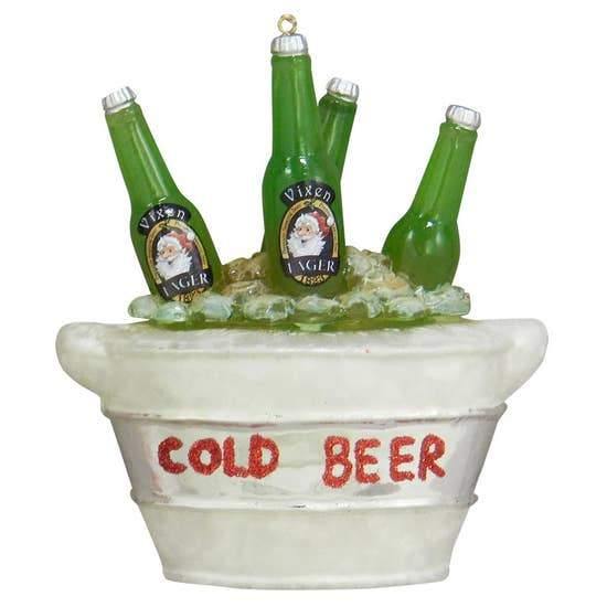 Bucket of Beer Ornament - Pink Julep Boutique