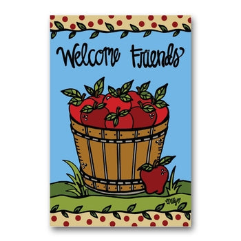 Welcome Friends Apple Flag