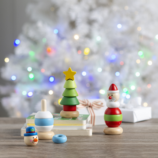 Wooden Holiday Toy Stackers