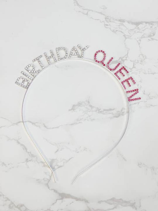 'Birthday Queen' Rhinestone Headband