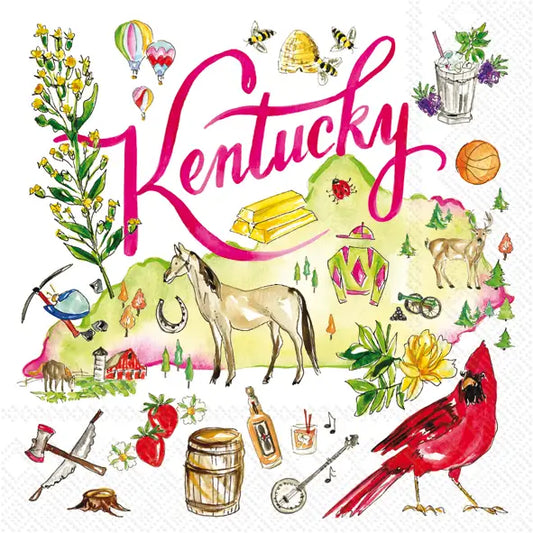 Kentucky State Cocktail Napkins