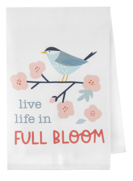 Colorful Inspirational Tea Towel In Assorted 2 Styles