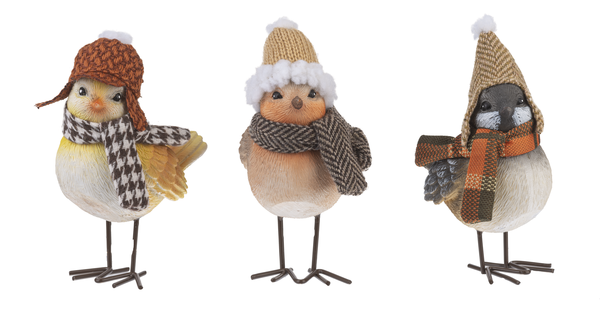 Cozy Birds Figurines In Assorted Styles