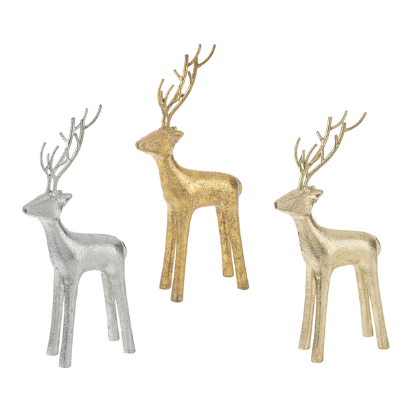 Large Metallic Deer In Assorted Colors