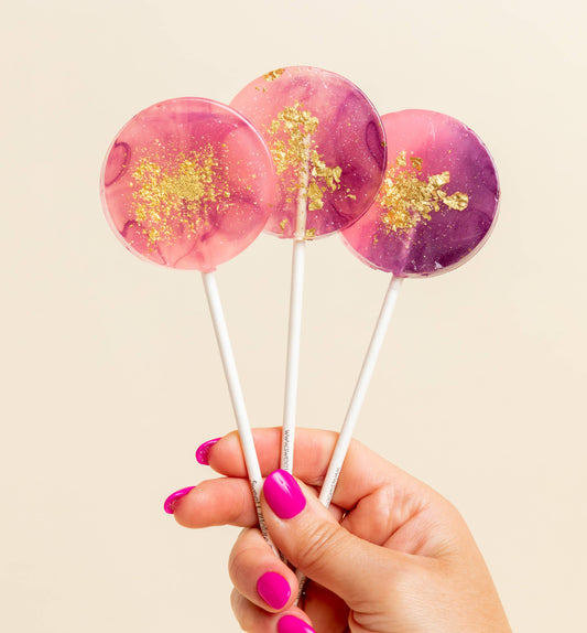 Purple & Pink Lollipops, Passion Fruit - VEGAN