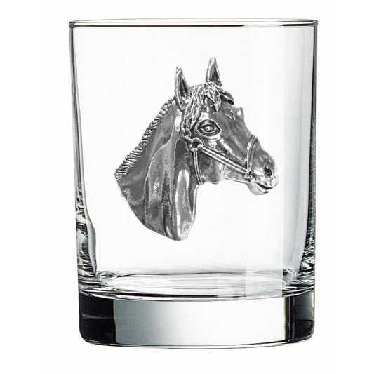 Silver Horse Head Double Old Fashioned