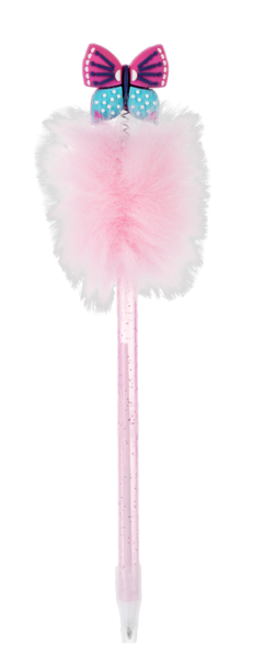 Fluffy Butterfly Pen In Assorted Colors