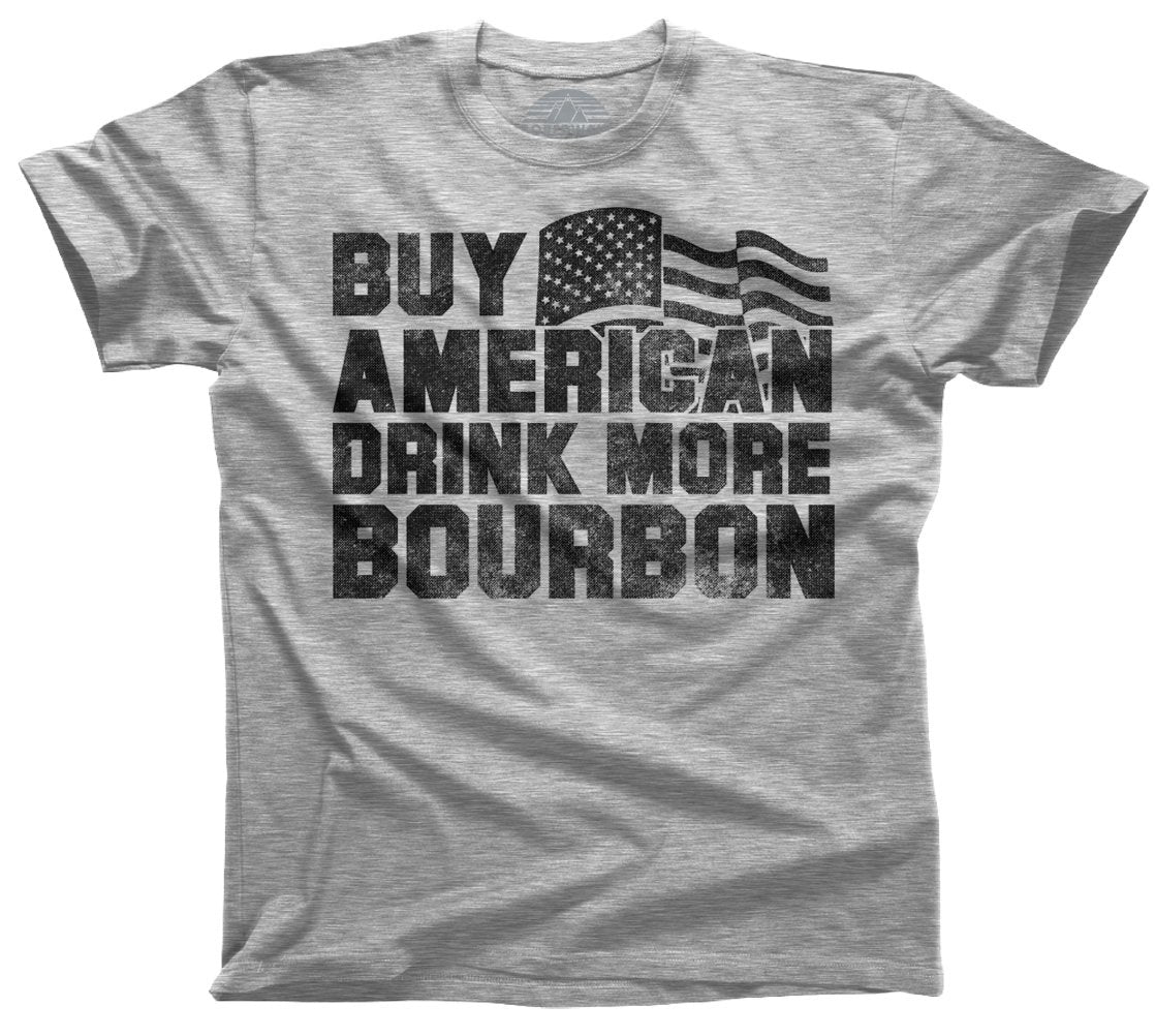 Men's Buy American Drink More Bourbon T-Shirt - Pink Julep Boutique