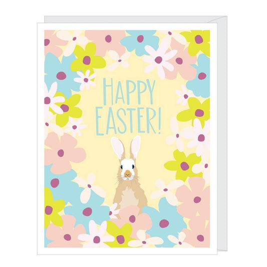 Floral Bunny Easter Card - Pink Julep Boutique