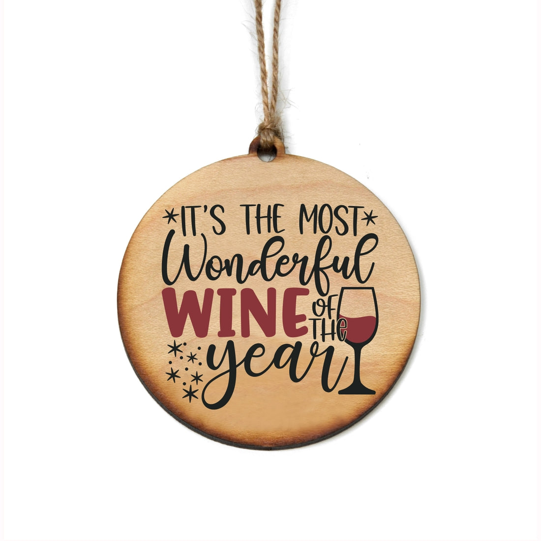 It's The Most Wonderful Wine Christmas Ornament
