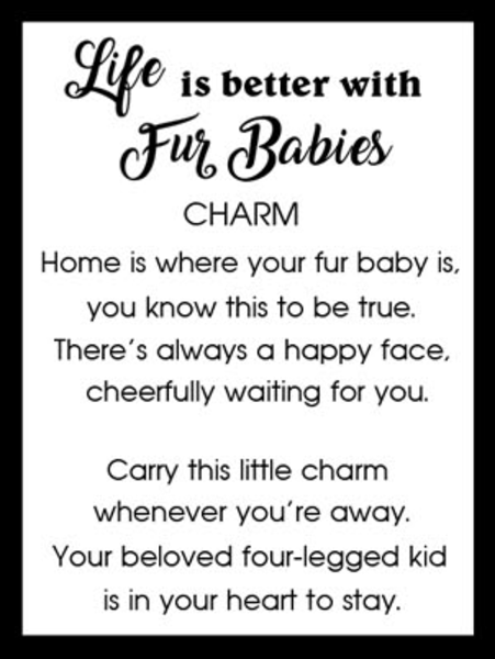 Pet Parent and Pet Mom Charms With Story Card