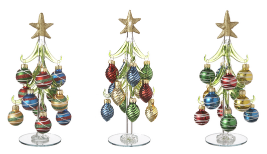 Christmas Trees with Ornaments