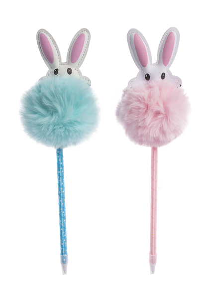 Fluffy Bunny Pens In Assorted Colors