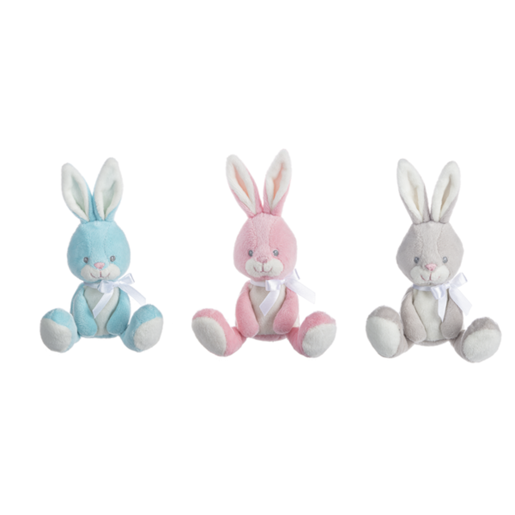 Wee Baby Bunnies With Rattle In Assorted Colors