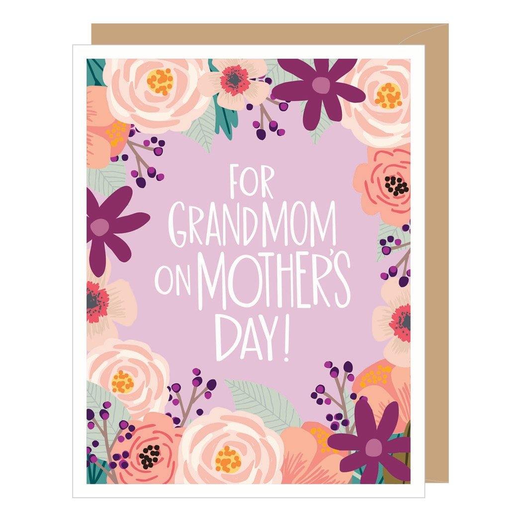 Floral Grandmom Mother's Day Card - Pink Julep Boutique